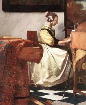 Jan Vermeer Van Delft - The Concert (detail-2)  1665-66