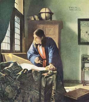Jan Vermeer Van Delft - The Geographer c. 1668