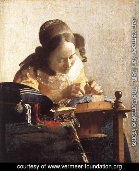 Jan Vermeer Van Delft - The Lacemaker 1669-70