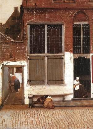 Jan Vermeer Van Delft - The Little Street (detail-3) 1657-58