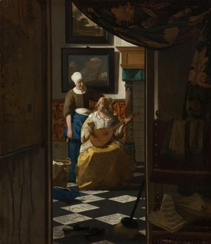 Jan Vermeer Van Delft - The Love Letter 1667-68