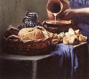 The Milkmaid (detail-4) c. 1658