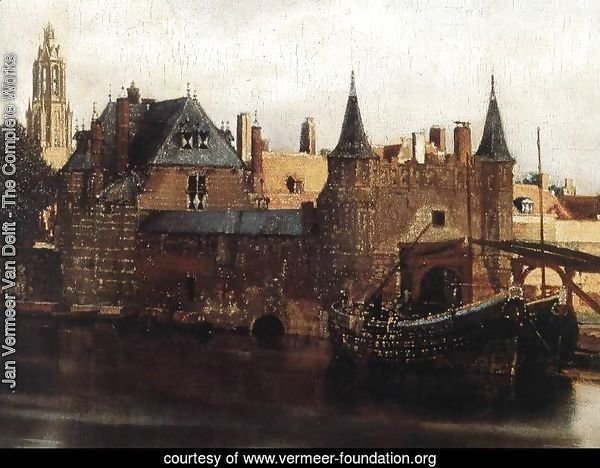 View of Delft (detail-1) 1659-60