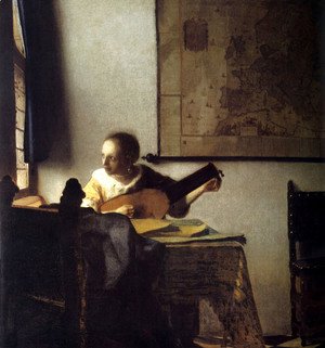 Woman with a Lute near a Window c. 1663