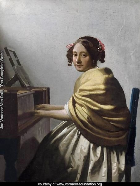 Young Woman Seated at the Virginals c. 1670