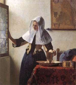 Jan Vermeer Van Delft - Young Woman with a Water Jug 1660-62