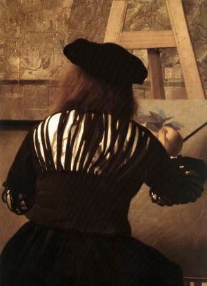 Jan Vermeer Van Delft - The Art of Painting [detail: 4]