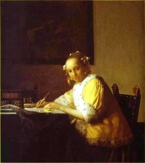 Lady Writing A Letter 1665-1670