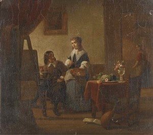 Jan Vermeer Van Delft - In the artist's studio