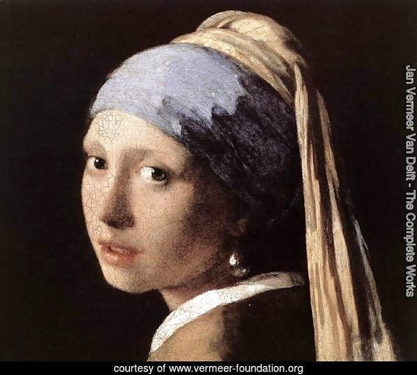 Girl with a Pearl Earring (detail-1) c. 1665