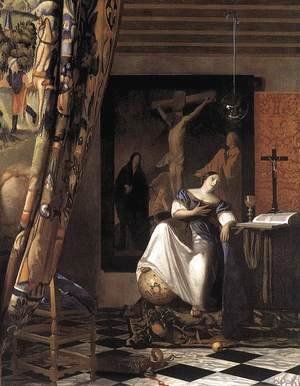 Jan Vermeer Van Delft - The Allegory of the Faith 1671-74