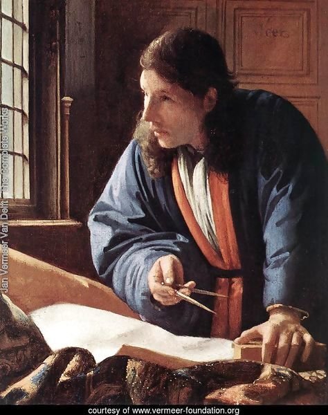 The Geographer (detail) c. 1668