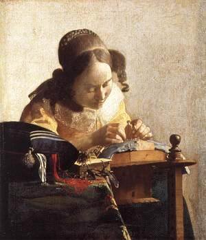 Jan Vermeer Van Delft - The Lacemaker 1669-70