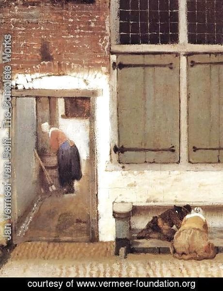 Jan Vermeer Van Delft - The Little Street (detail-2) 1657-58
