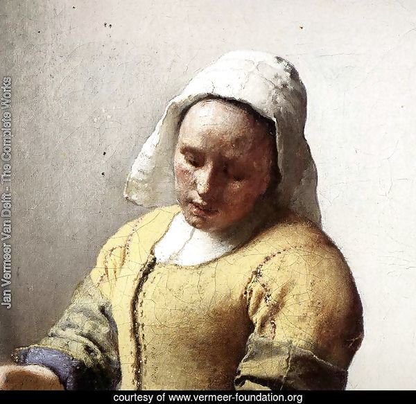 The Milkmaid (detail-1) c. 1658