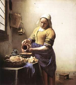 Jan Vermeer Van Delft - The Milkmaid c. 1658