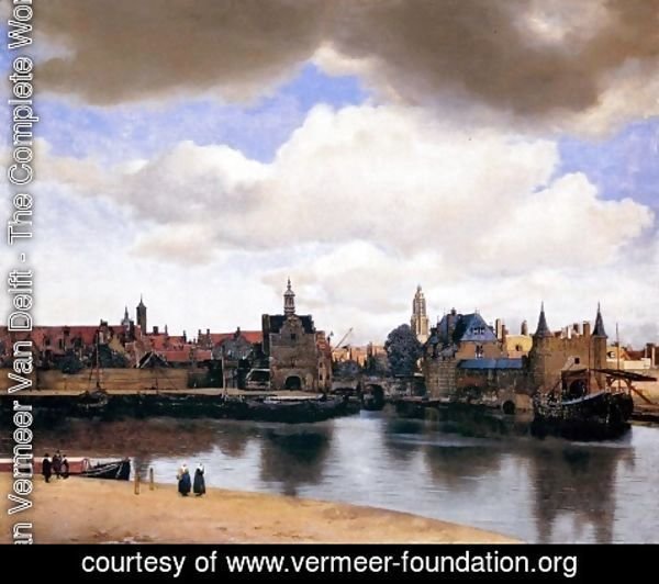 Jan Vermeer Van Delft - View of Delft 1659-60