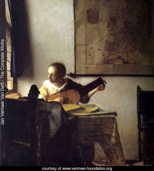 Woman with a Lute near a Window c. 1663
