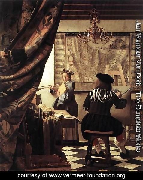 Jan Vermeer Van Delft - The Artist's Studio 1665