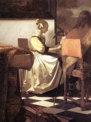 Jan Vermeer Van Delft - The Concert [detail: 1]