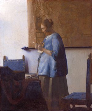 Jan Vermeer Van Delft - Woman Reading a Letter
