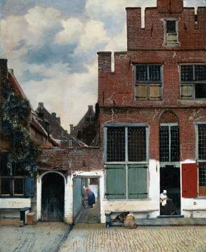 Jan Vermeer Van Delft - View of Houses in Delft, known as 'The Little Street'
