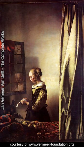 Jan Vermeer Van Delft - Girl Reading a Letter at an Open Window