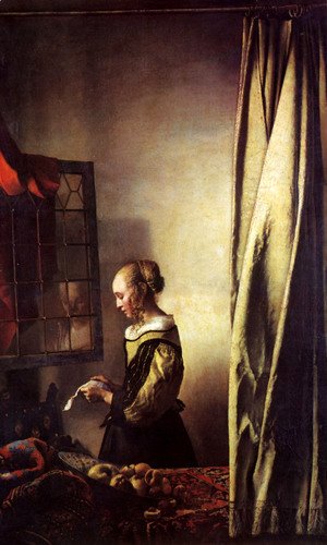 Jan Vermeer Van Delft - Girl Reading a Letter at an Open Window