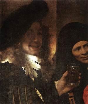 Jan Vermeer Van Delft - The Procuress [detail: 2]