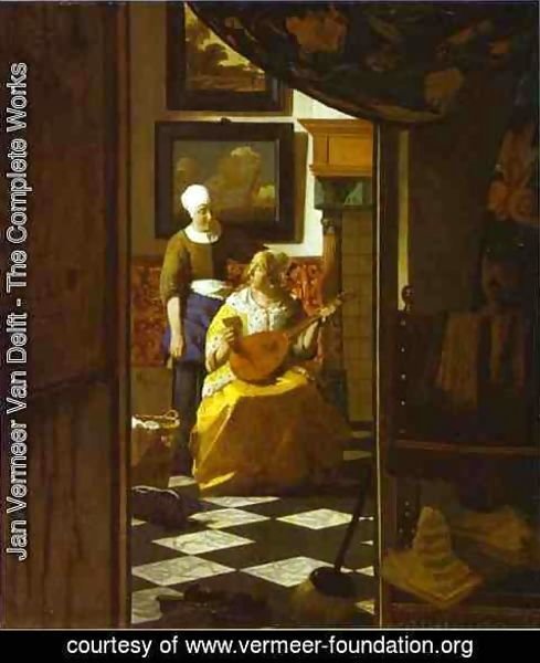Jan Vermeer Van Delft - The Letter